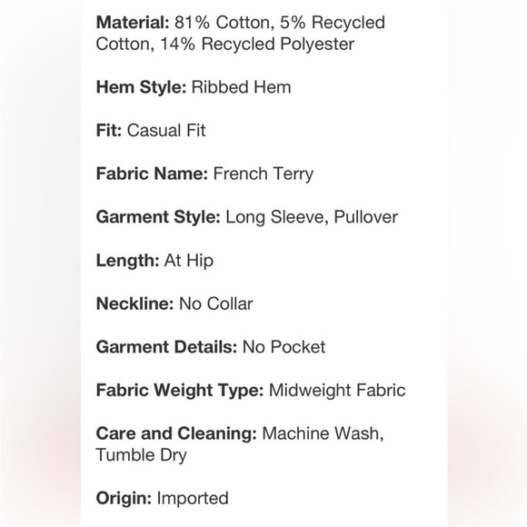 Women's French Terry Crewneck
Sweatshirt - All In Motion Sky Blue Stripe - Picture 4 of 7